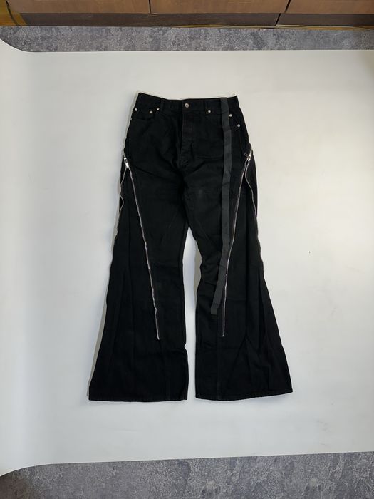 Rick Owens bolan banana cut drkshdw клеш джинси штаны джинсы черные M