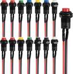RUNCCI-YUN 14 sztuk 12mm Momentary Push Button Switch,