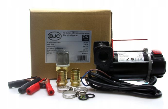 POMPA pompka do paliwa ropy oleju 12V lub 24V 60l/min BJC