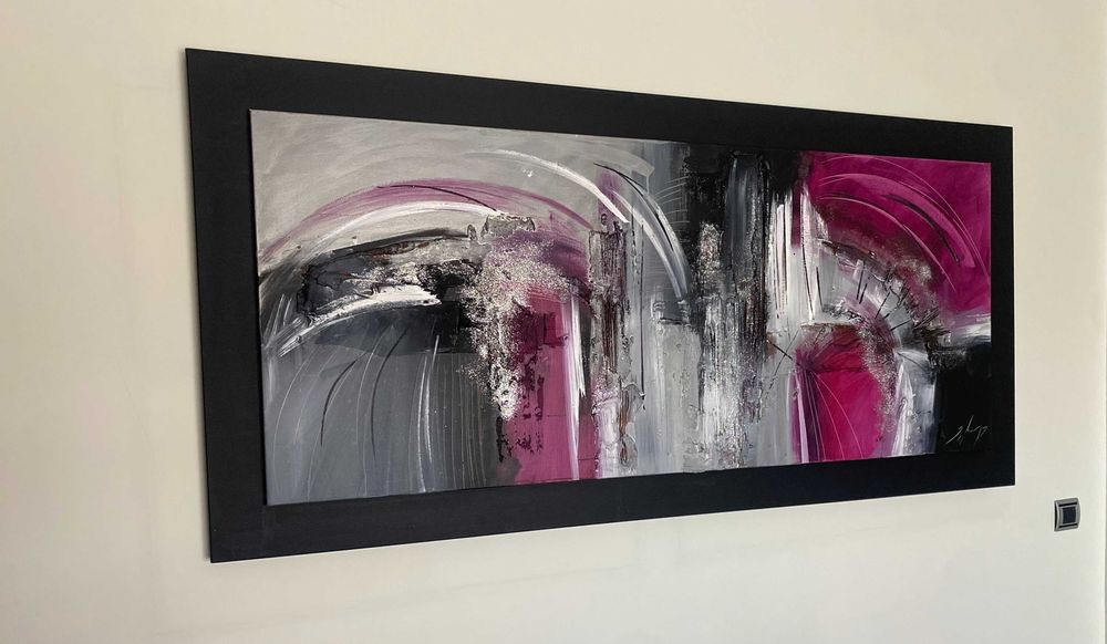 Quadro abstrato moderno - grande (1,90mX0,90m)