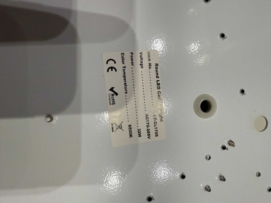 Plafon ledowy lampa sufitowa ścienna okrągły 32W 6500K