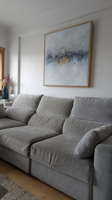 Sofá três lugares chaise lounge Eskiltsuna