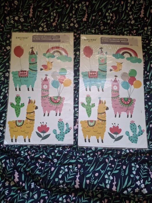 Naklejki dziecięce na różne powierzchnie - alpaki marki smukee