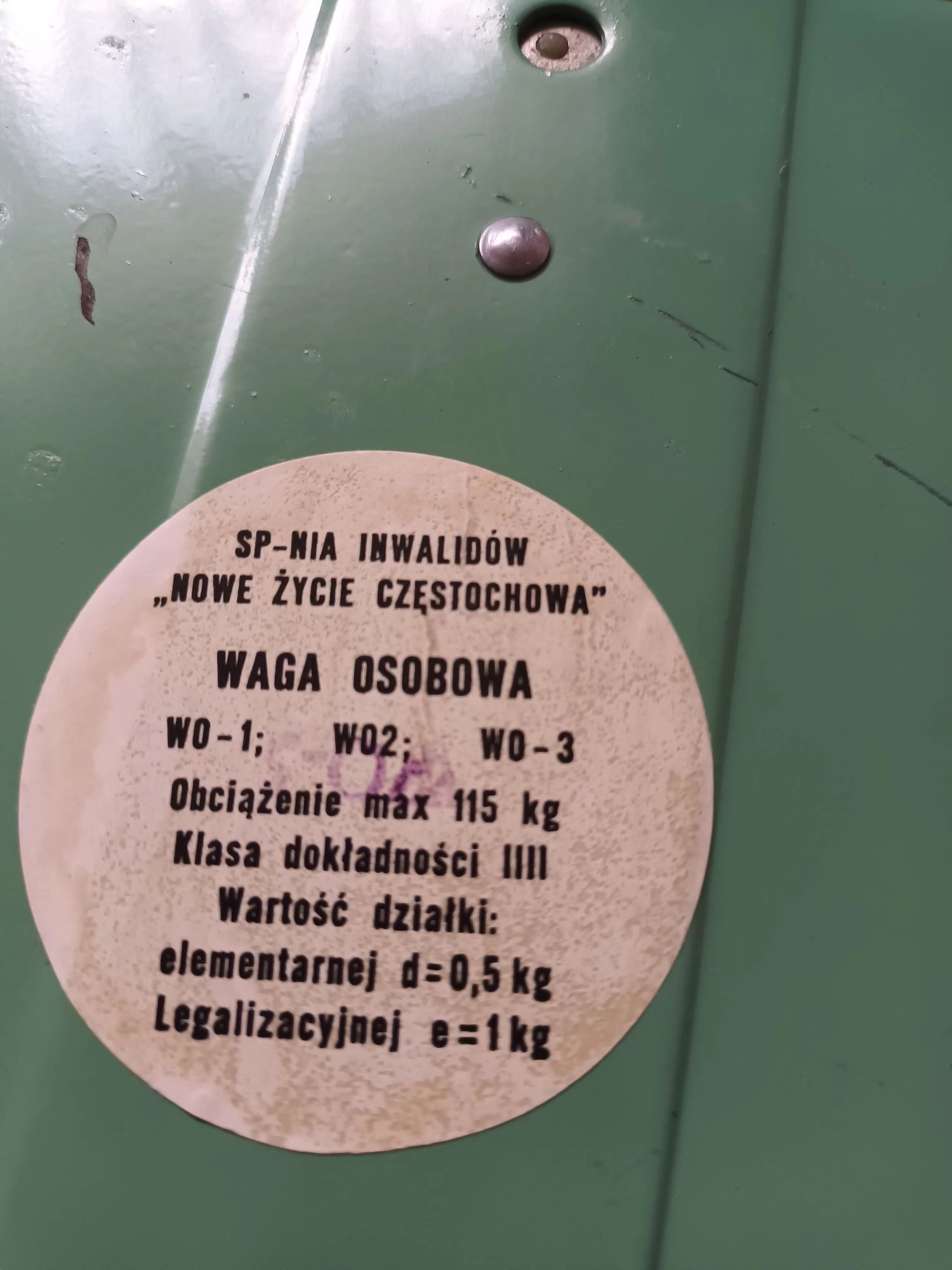 Waga łazienkowa mechaniczna