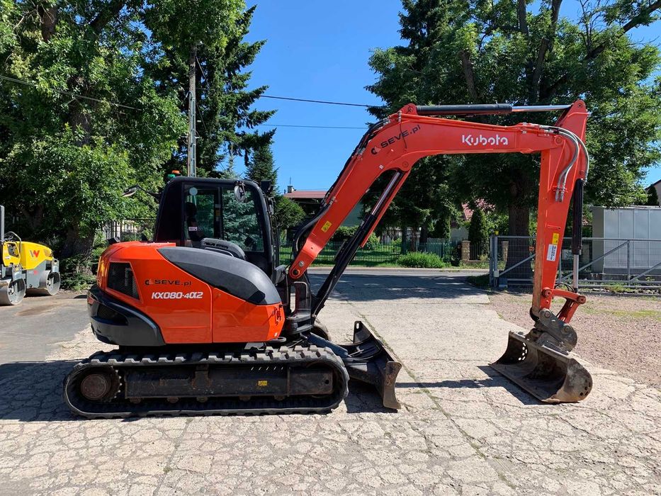 Kubota KX080-4 koparka 8 ton 3 łyżki 2225 mtg 2021 KX 080, 229000 zł