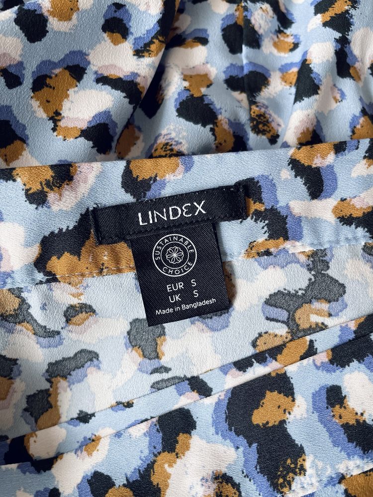 Lindex Kopertowa spódnica midi zwierzęcy wzór