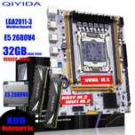Комплект QIYIDA X99 K9S TPM2.0+ Intel Xeon E5 2680v4+ (2x16) 32GB DDR4