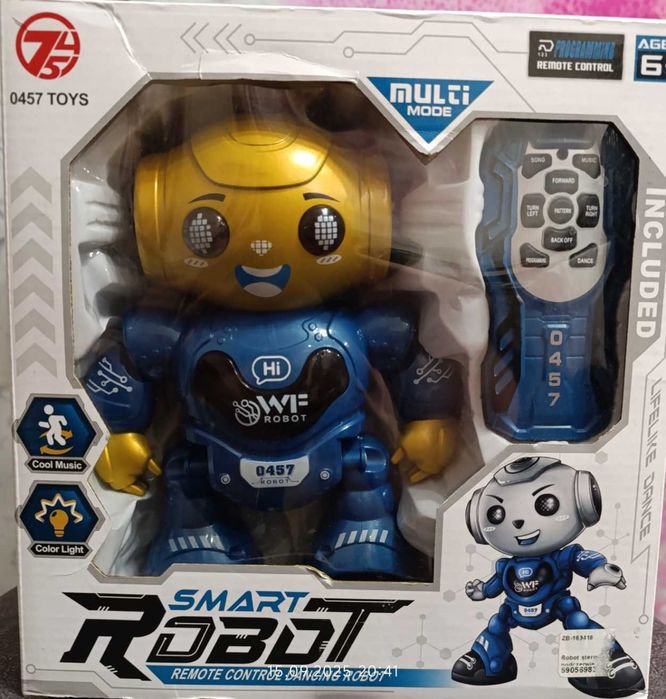 Игрушка Программируемый Робот на Радиоуправлении со Светом и Звуком