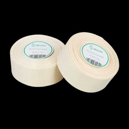 Kremowa  tasiemka rypsowa wstążka ryps 38mm 22m