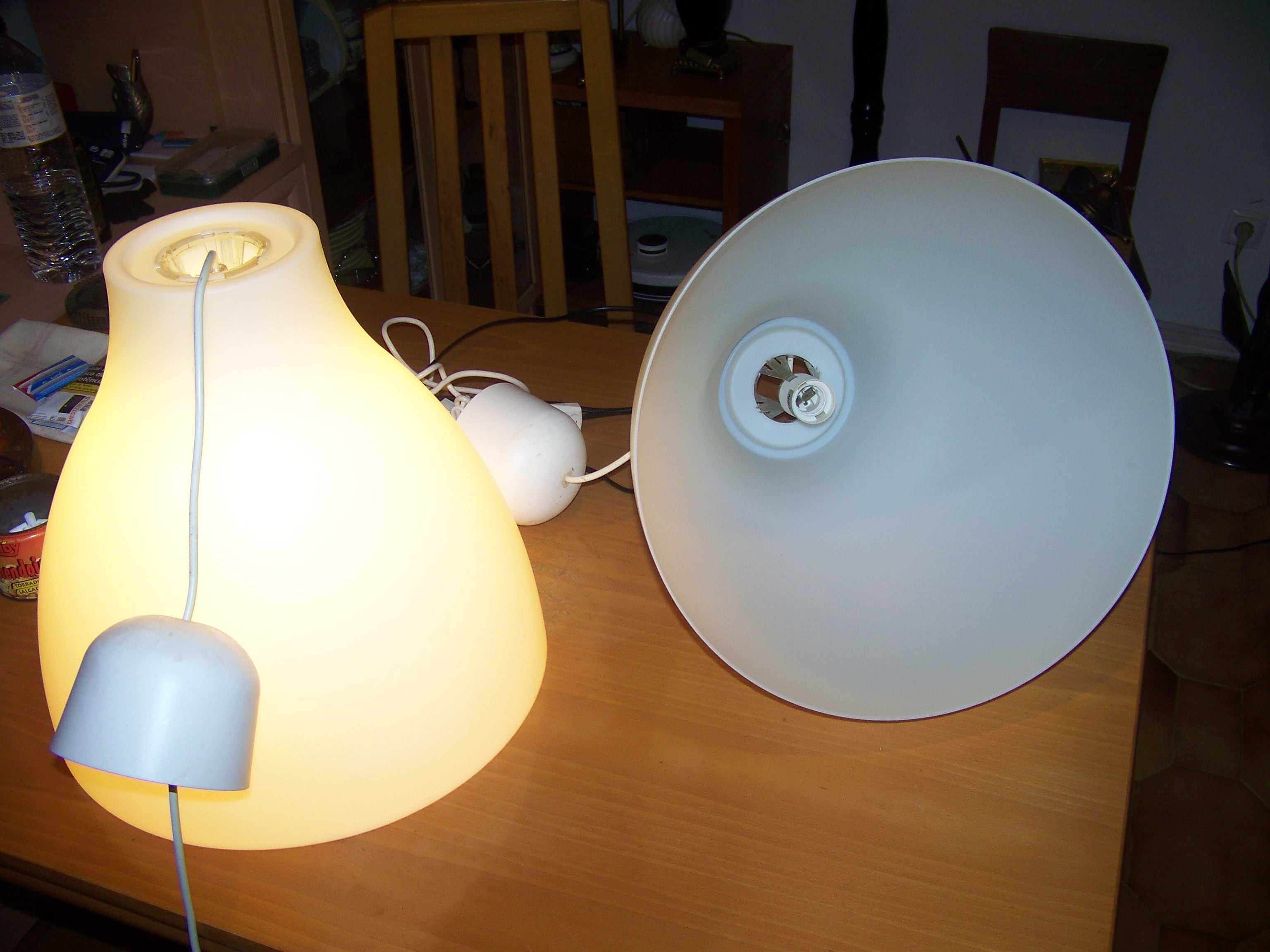 2 candeeiros de teto ikea grandes