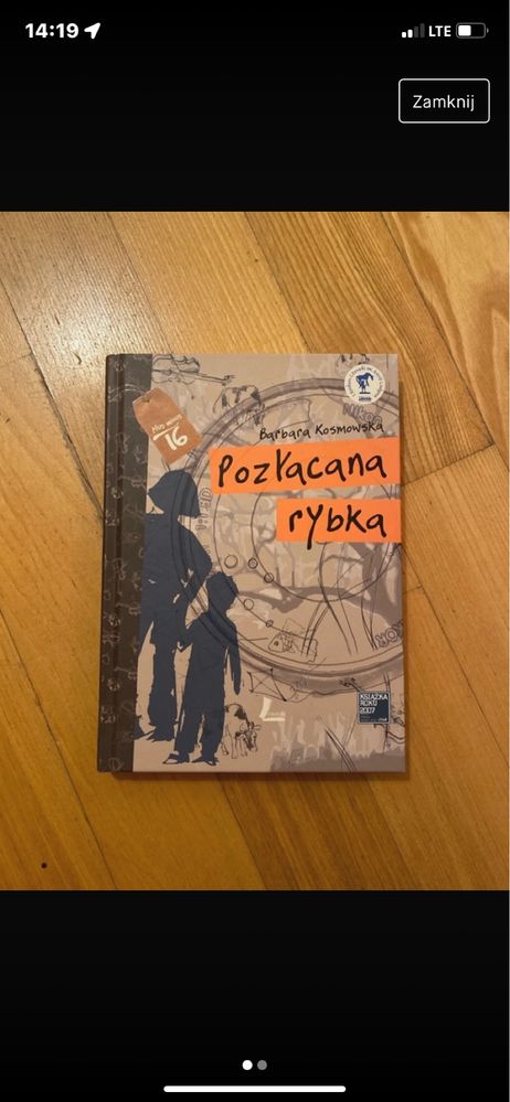 Książka pt „Pozłacana rybka” Barbary Kosmowskiej