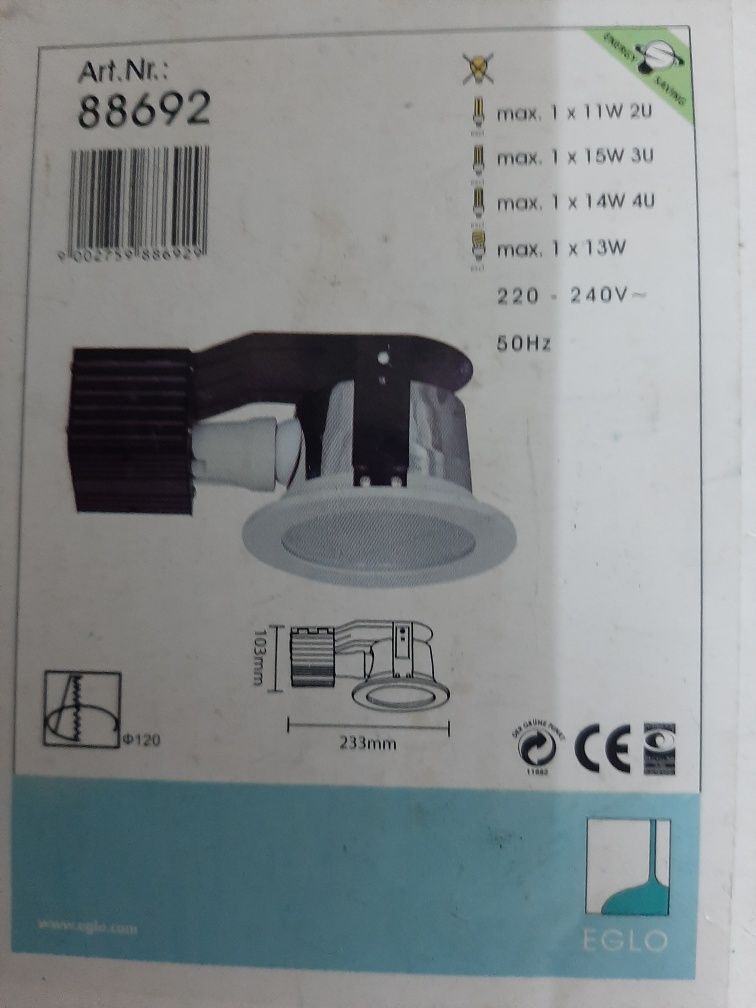 Foco de luz para teto