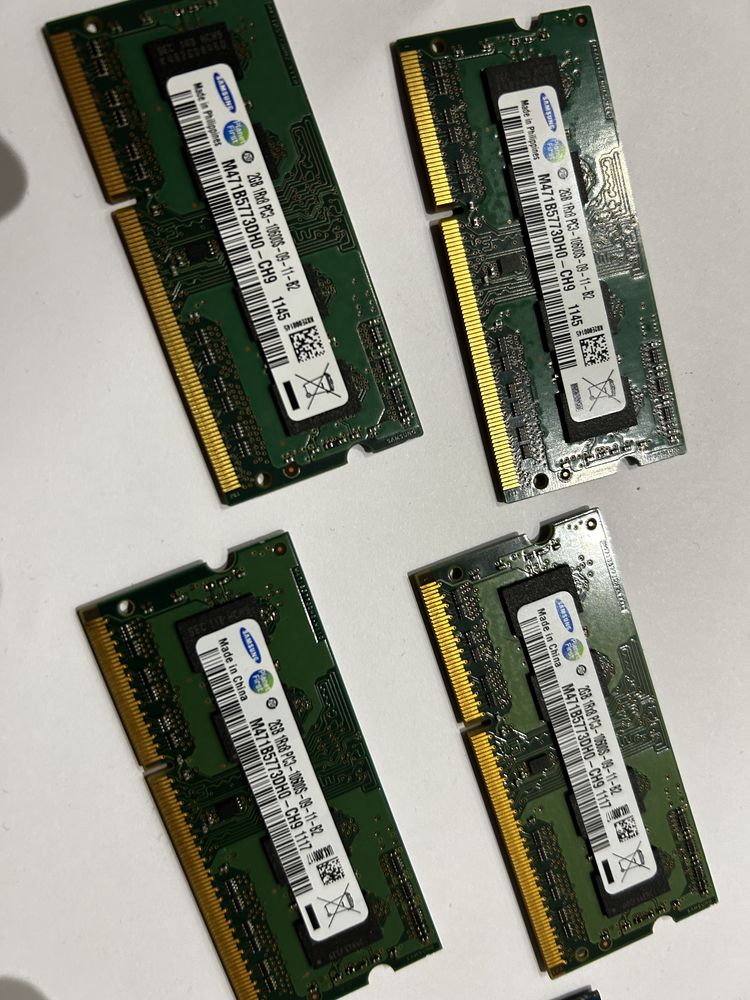 6x RAM 2GB DDR3 1333Mhz SO-DIMM