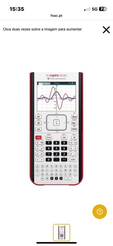 Calculadora Gráfica Texas Instruments Nspire CX II-T