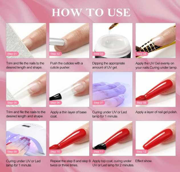 Kit Unhas Prof. Completo Vernizes Gel+Broca+Forno+Gel+Acessórios