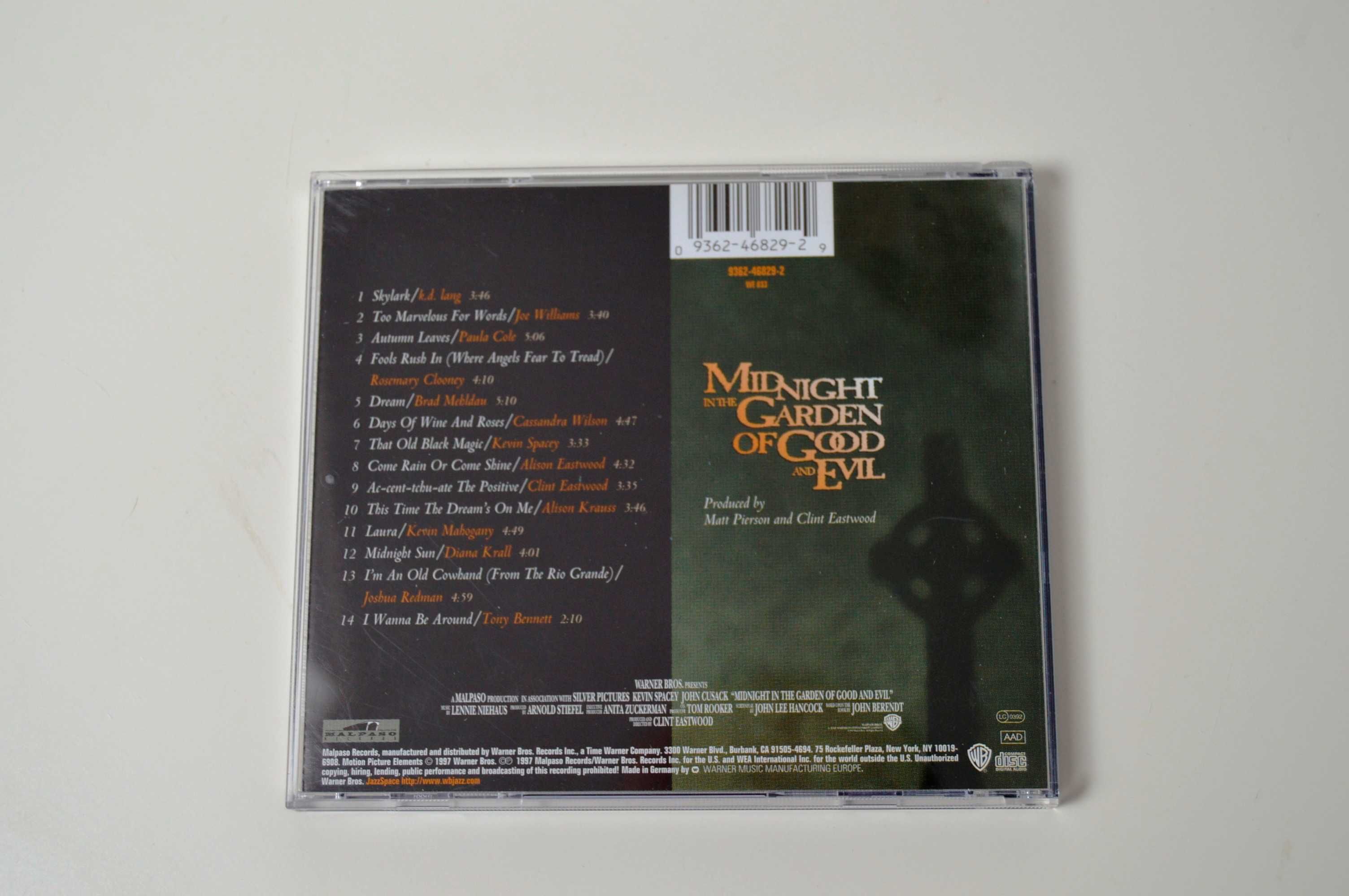 CD "Meia-Noite no Jardim do Bem e do Mal" (banda sonora do filme)