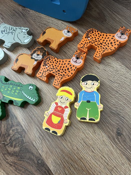 Drewnana Arka Noego Playtive sorter z figurkami zwierzęta Noe
