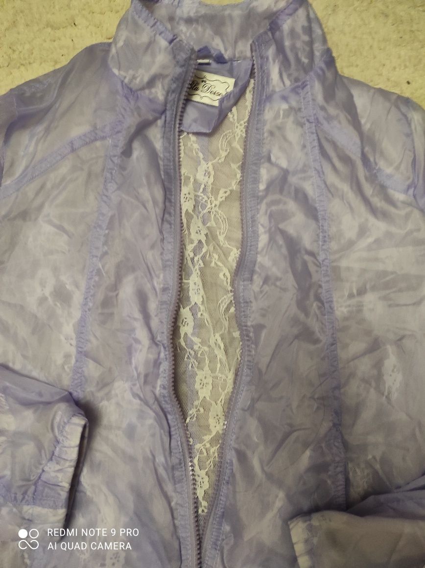 Куртка вітровка літня колір лаванди S розмір