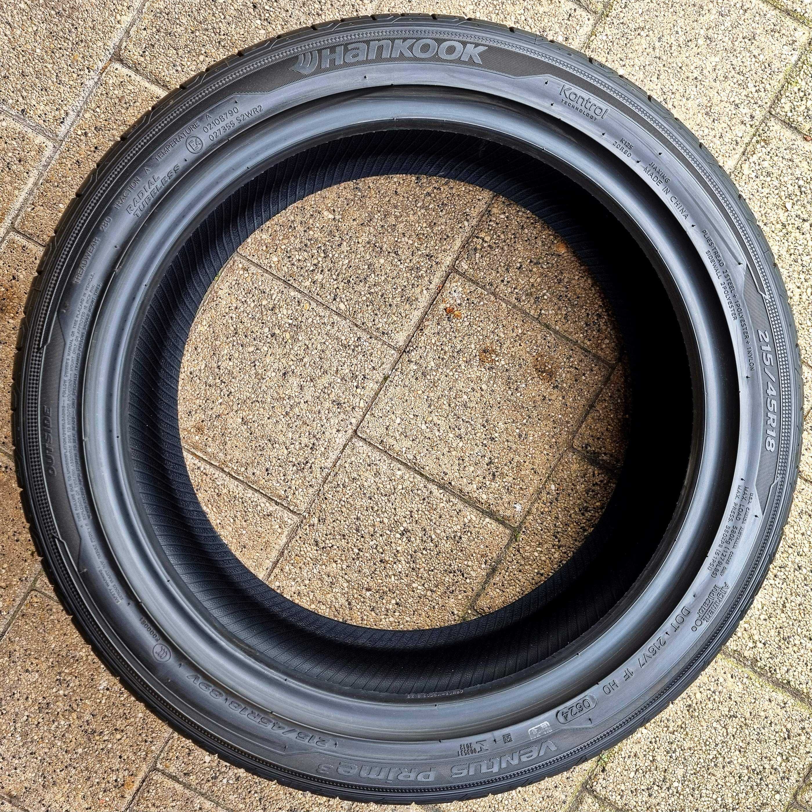 Hankook Ventus Prime 3 215/45R18 89V FR Rok 2024.06 - Nowe