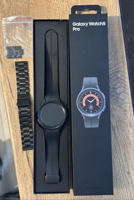 Samsung Galaxy Watch 5 Pro 45mm – czarny | stan dobry |komplet|