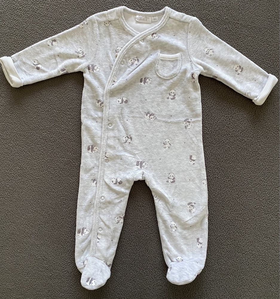 Lote 6 babygrows (1-6 M) chicco, vertbaudet, cotton juice e zara home