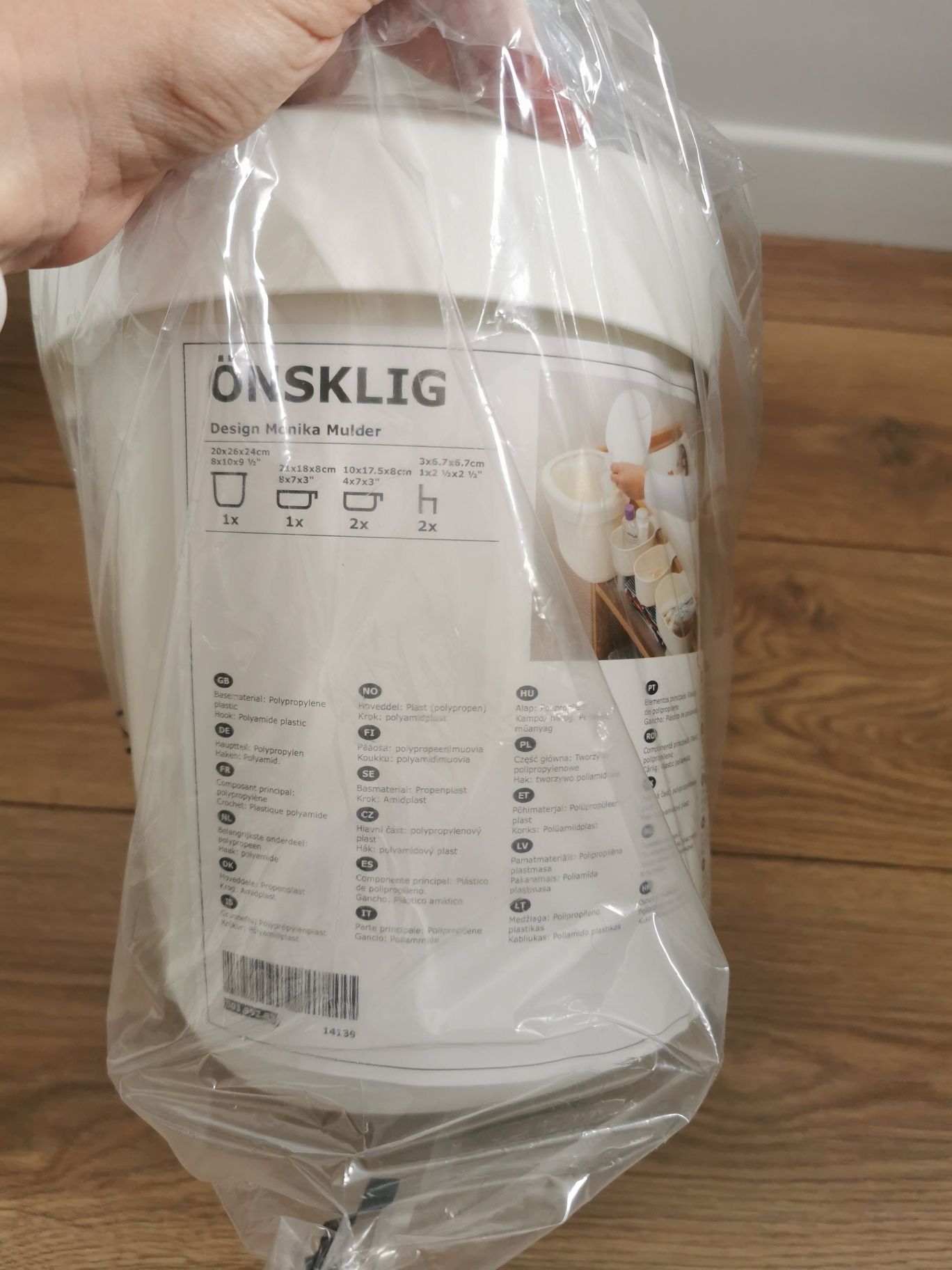 NOWY Zestaw koszy wiszących Ikea ÖNSKLIG