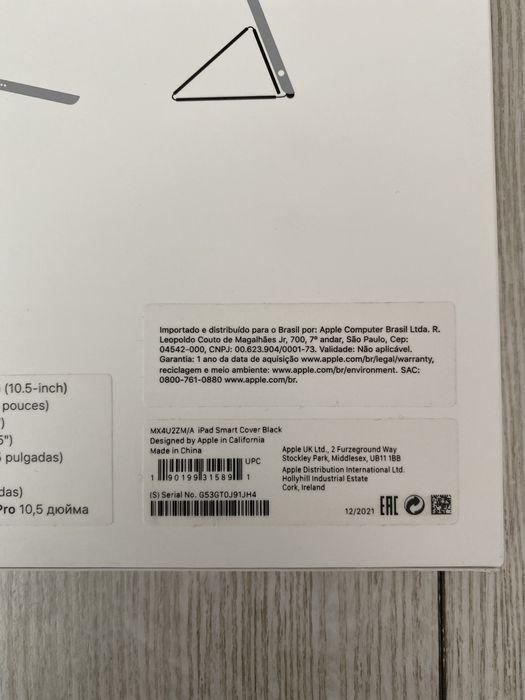 Oryginalne nowe etui APPLE iPad 9/8/7 gen, AIR 3 gen PRO 10.5 -czarny