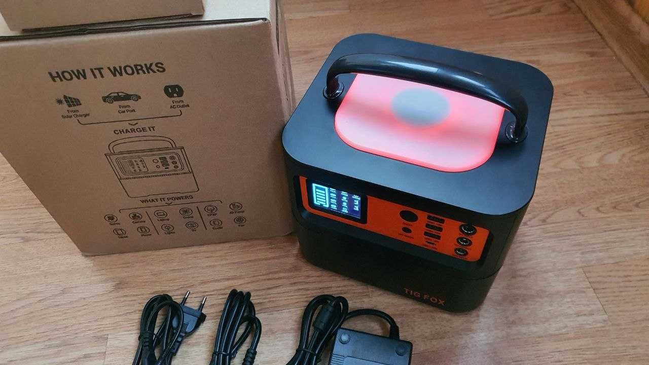 Нова! Зарядна станція Tig Fox T500 540Wh 150000mAh