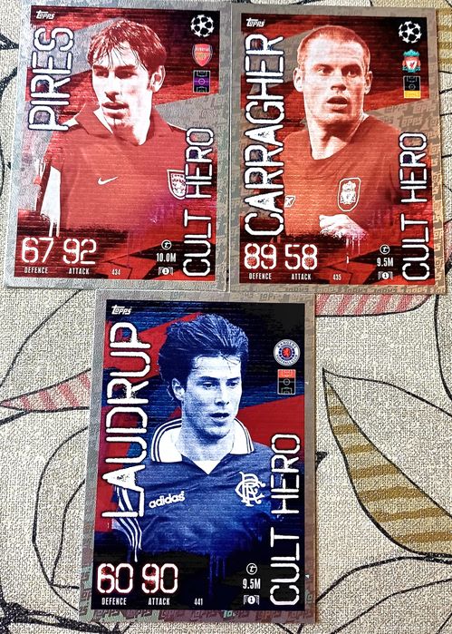 Topps Match Attax 2023/24 – zestaw 3 kart z serii Cult Hero