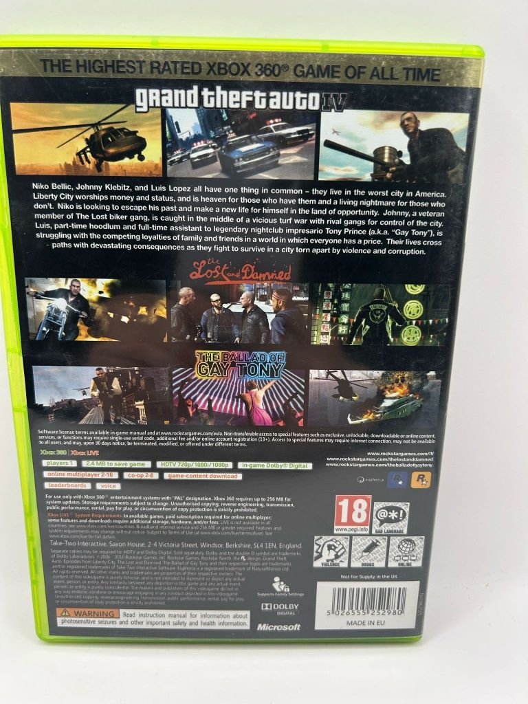 Gta IV Episodes From Liberty City The Complete Edition Xbox nr 9711
