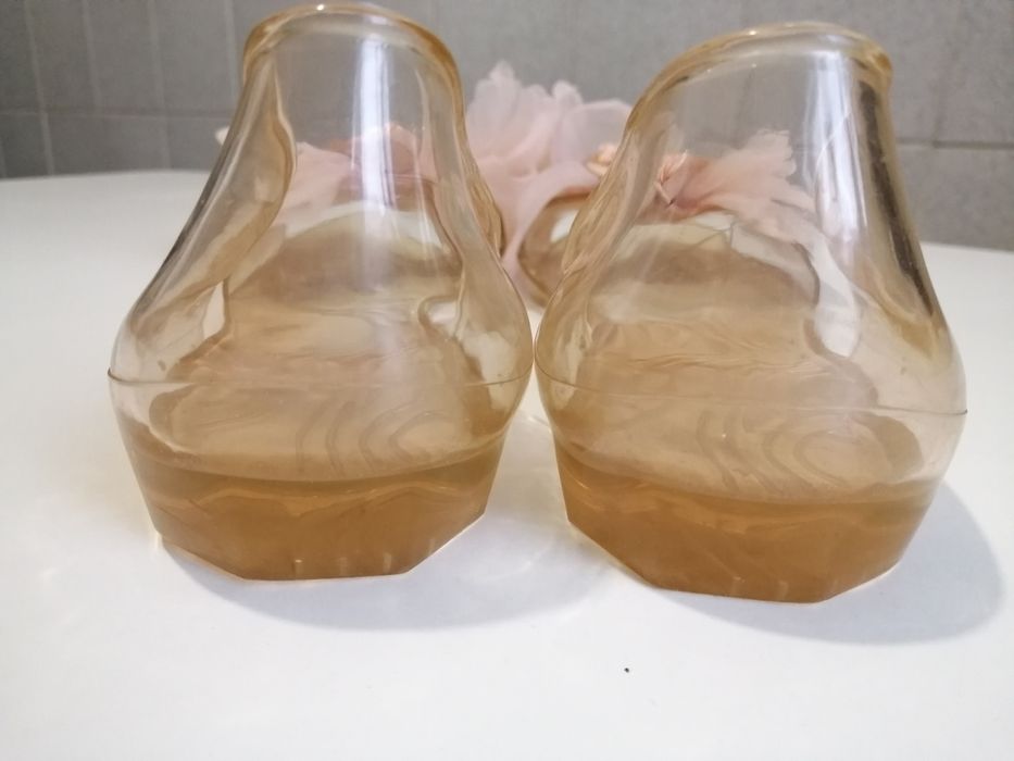 Босоніжки рожеві прозорі