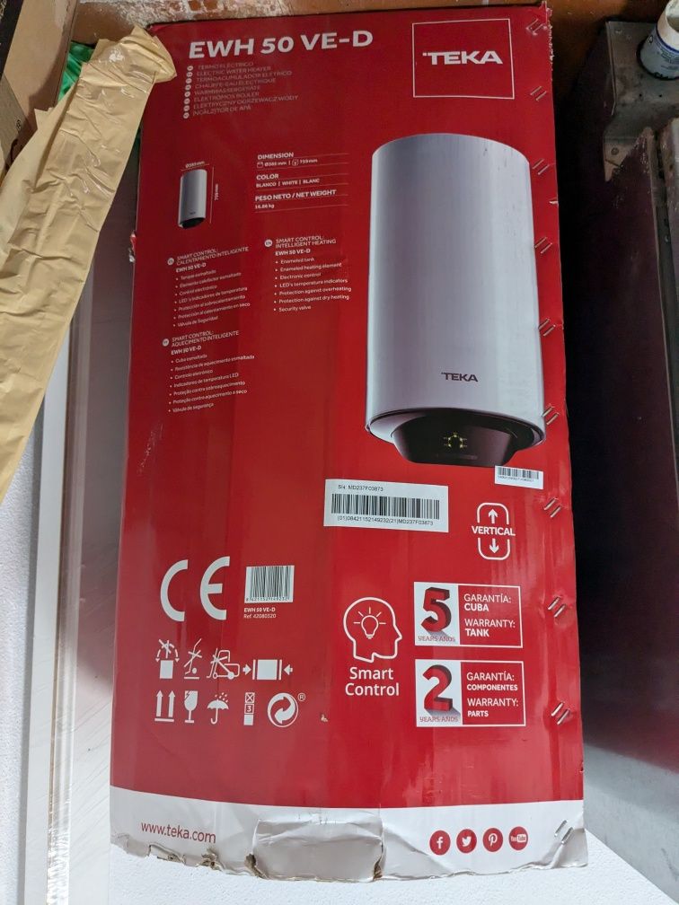 Termoacumulador TEKA Smart EWH 50 VE-D 50Litros