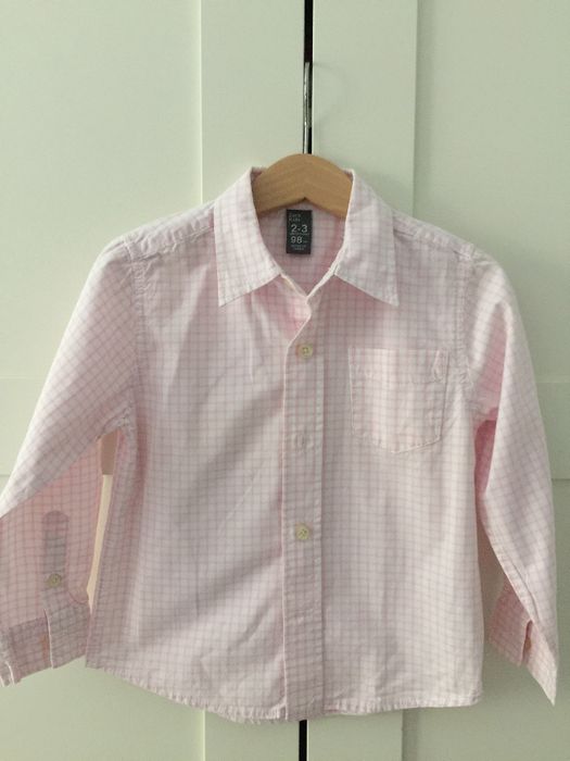 Koszula Zara KIDS 2-3 lata różowa kratka