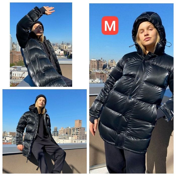 Пуховик Aritzia Super Puff из эксклюзивной ткани Liquid Shine.Оригинал