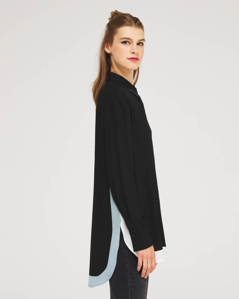 Чорна блузка бренду Sislay L/XL
