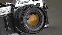 объектив Canon FD 50mm/1.8 Ф52мм на полный кадр (24x36mm)