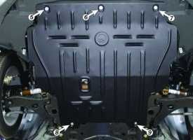 Защита двигателя MERCEDES W168 W169 W245 Citan W204 W246 W901 W905