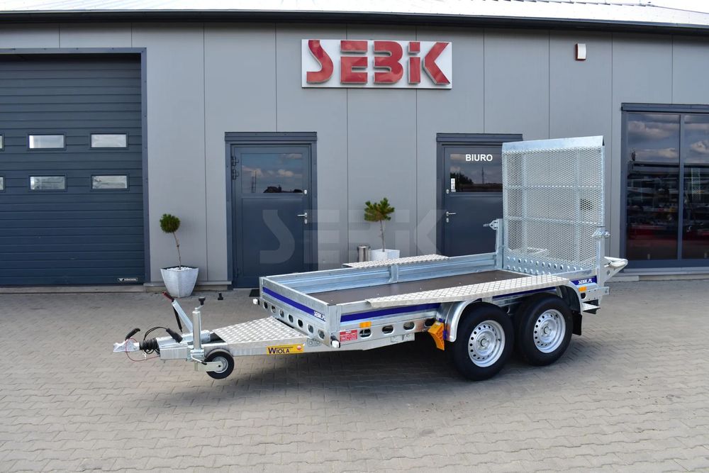WIOLA B2730 Trap lub najazdy. Transport minikoparki.  Bardzo mocna przyczepa do transportu twojej minikoparki.