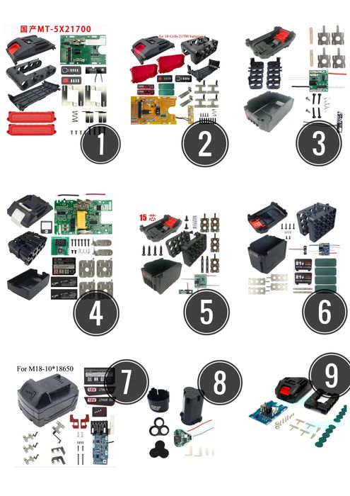 Корпус Акумулятора 3s,5s1p,5s2p,5s3p,5s4p, (макіта),12в бош