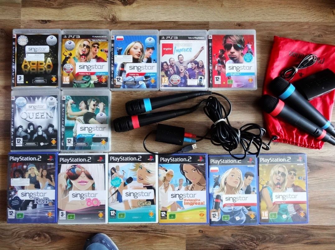 Gra PS3 Singstar Mistrzowska Imprezka na mikrofony bezprzewodowe