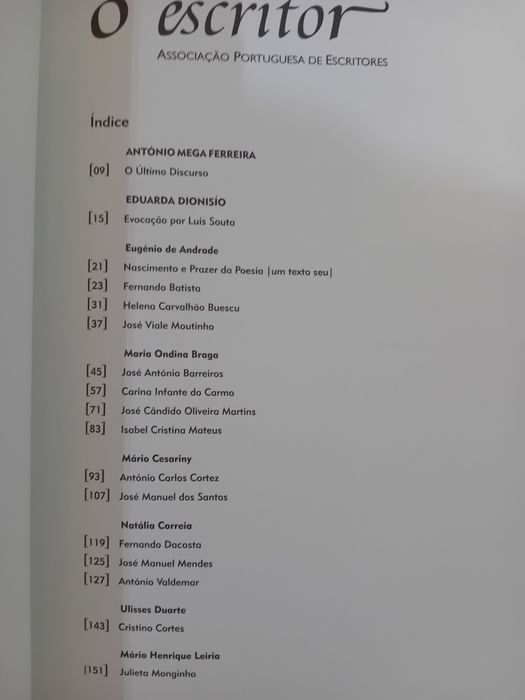 O Escritor Associação Portuguesa de Escritores