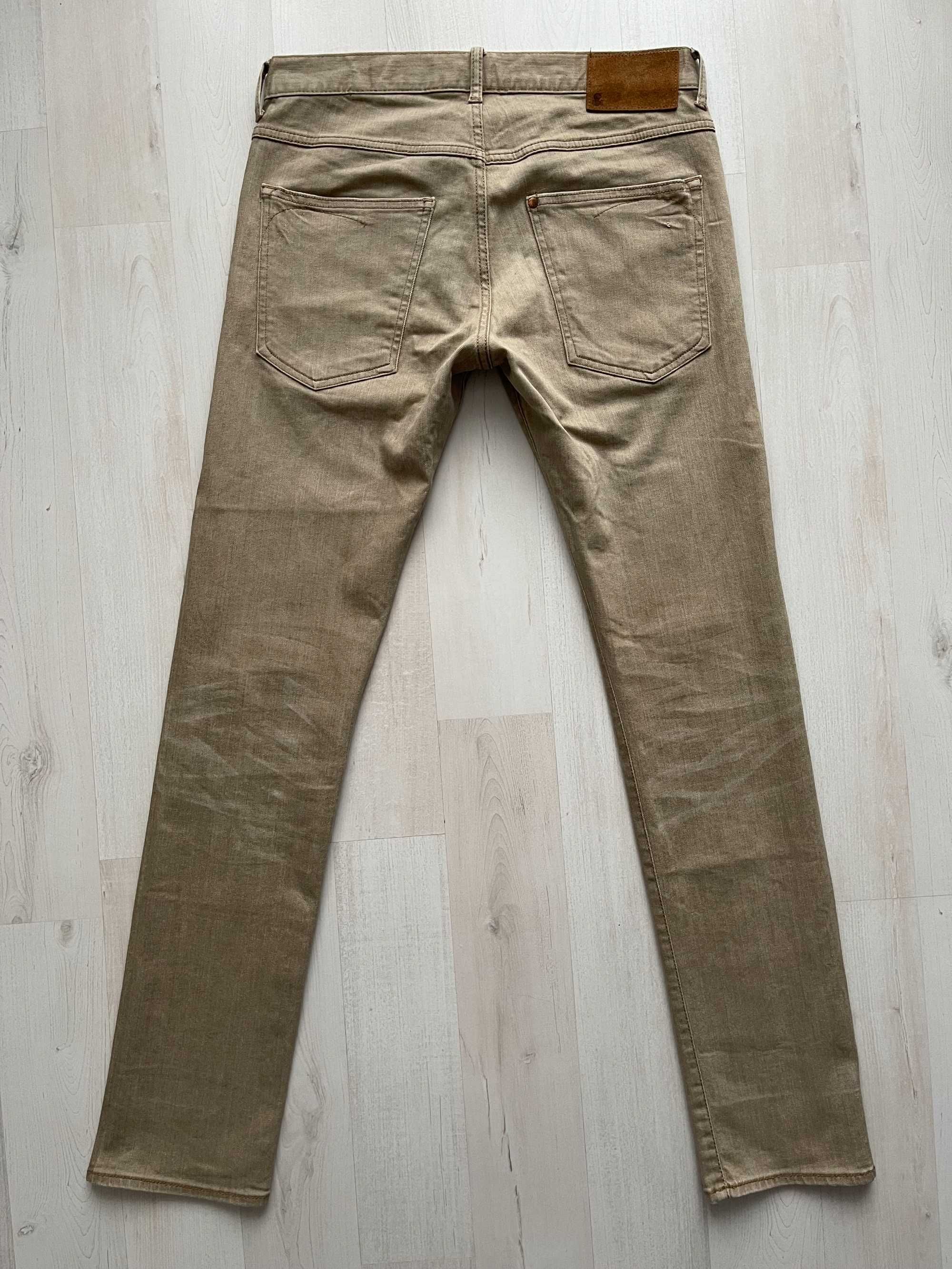 H&M drain low waist super slim spodnie rurki slim fit rozmiar M