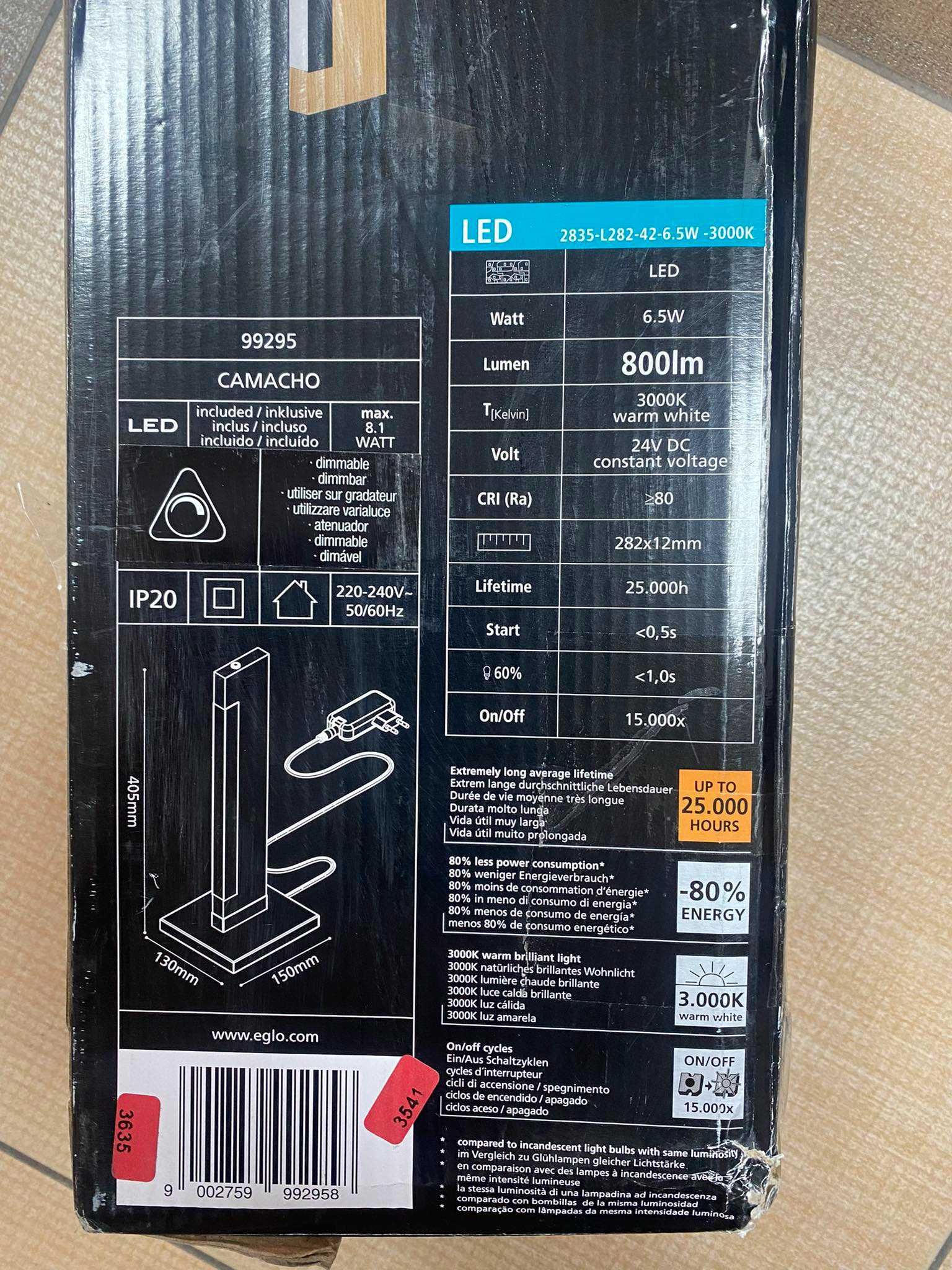 CAMACHO eglo led 99295  Lampa stołowa