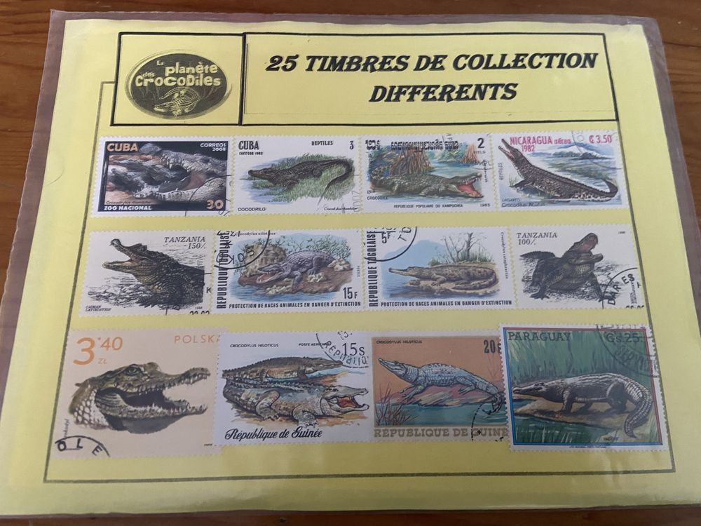 25 selos de Crocodilos