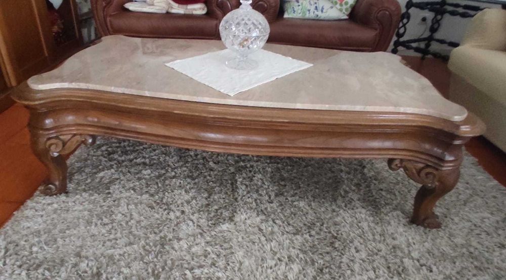 Mesa Sala Estar - tampo pedra