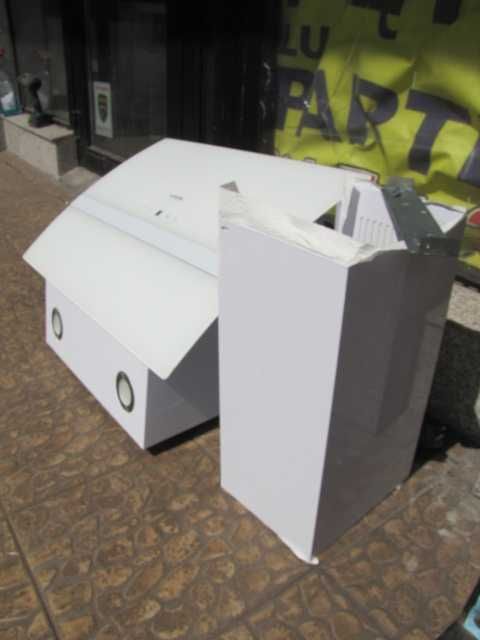 Okap kuchenny wyciąg 60cm szklany biały klarstein Clara