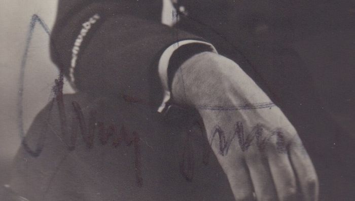 Militaria ,fotografia assinada pelo piloto Adolf Galland,,,Mes,,chmitt