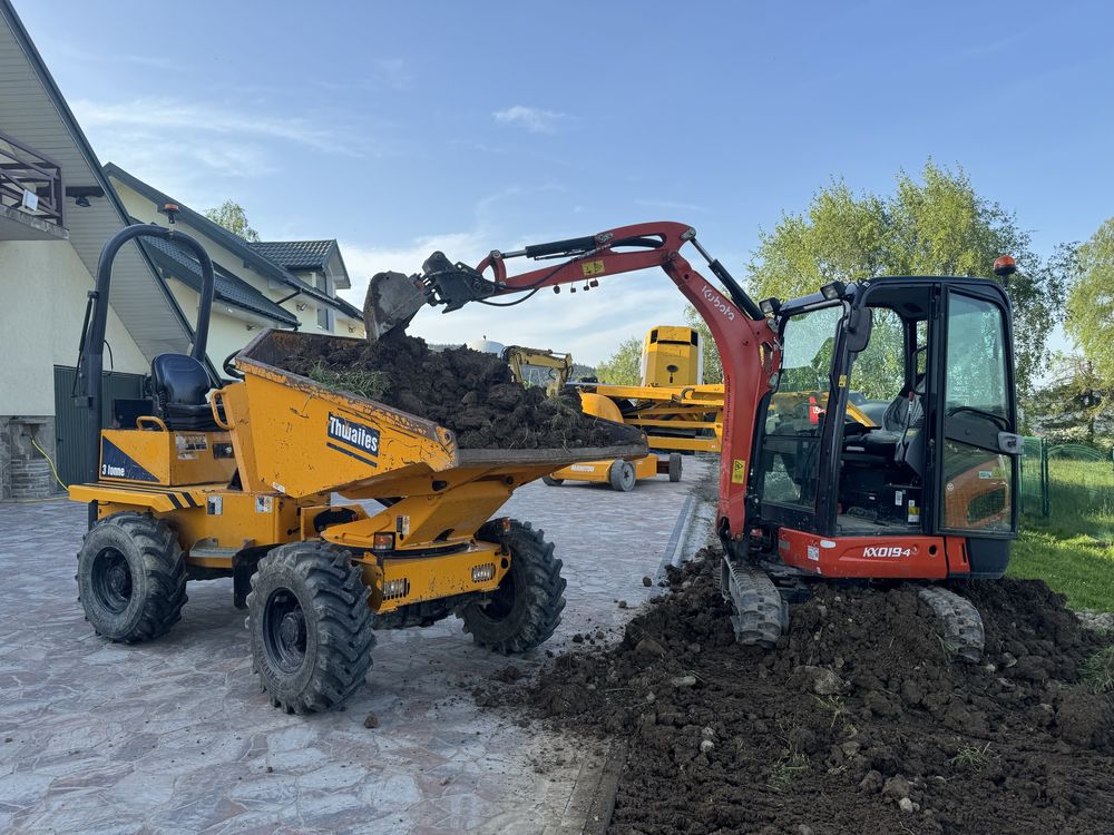 WYNAJEM wozidła budowlane 6t 9t 9 ton sztywne obrotowe swivel
