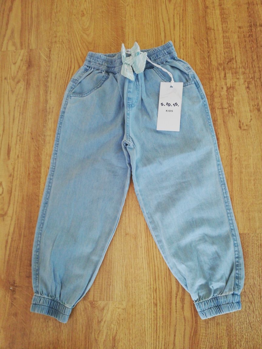 Joggery jeans ciekie 51015 rizm 104 nowe