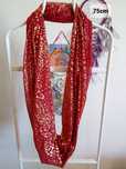 Gola vermelho/dourado